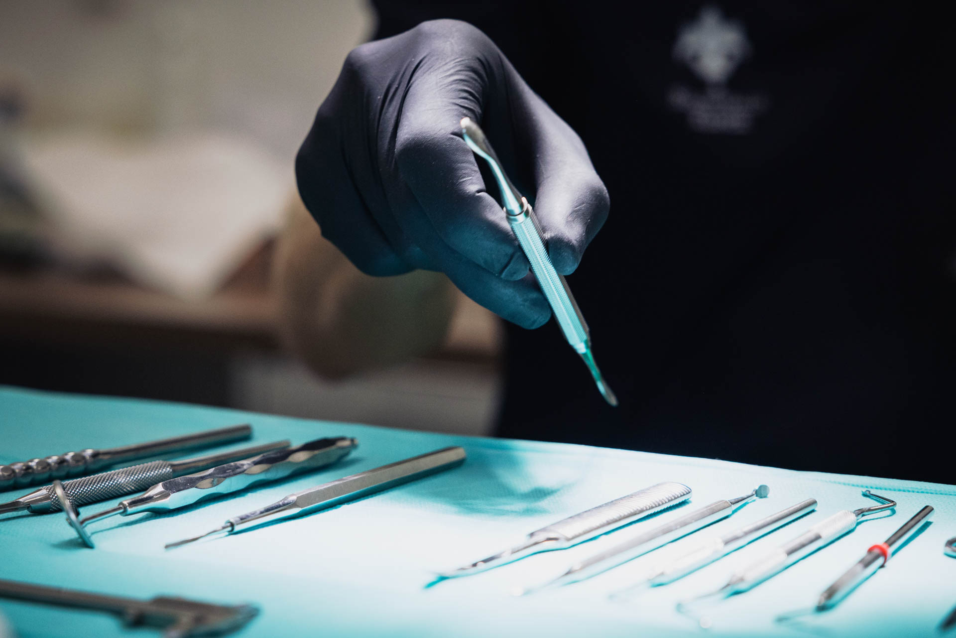 Vorbereitung des Knochenaufbaus in der Stadtwald Klinik